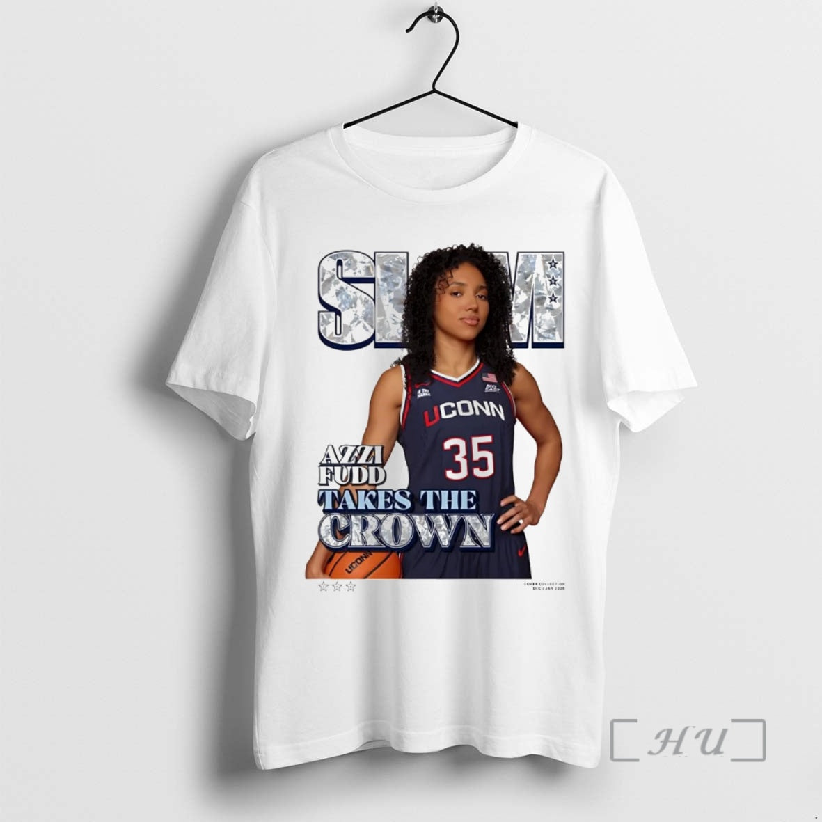 Officials Azzi Fudd Takes The Crown Uconn Huskies Premium T Shirt Sweater