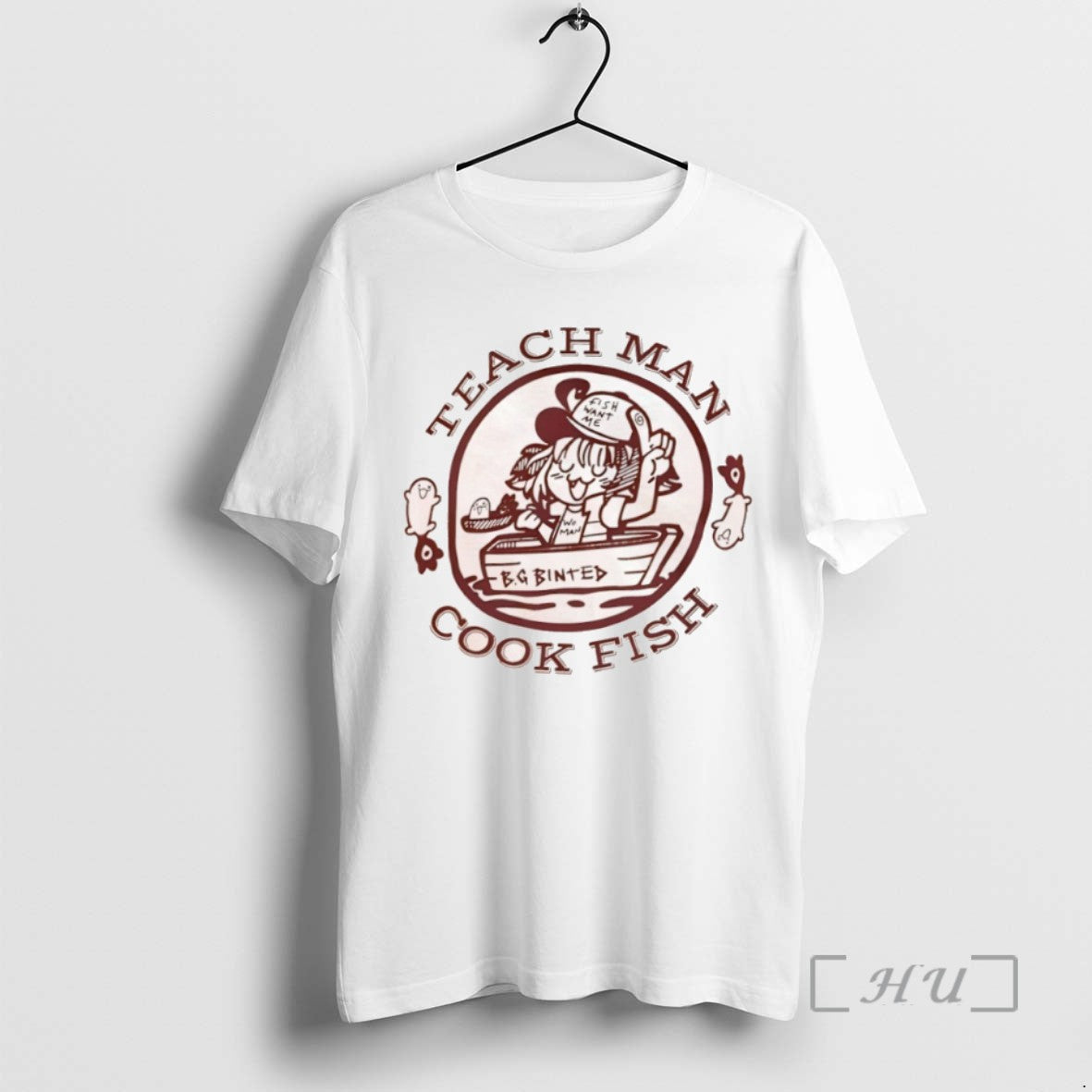 Officials Bg Binted Teach Man Cook Fish Anime Tee Shirt Sweater