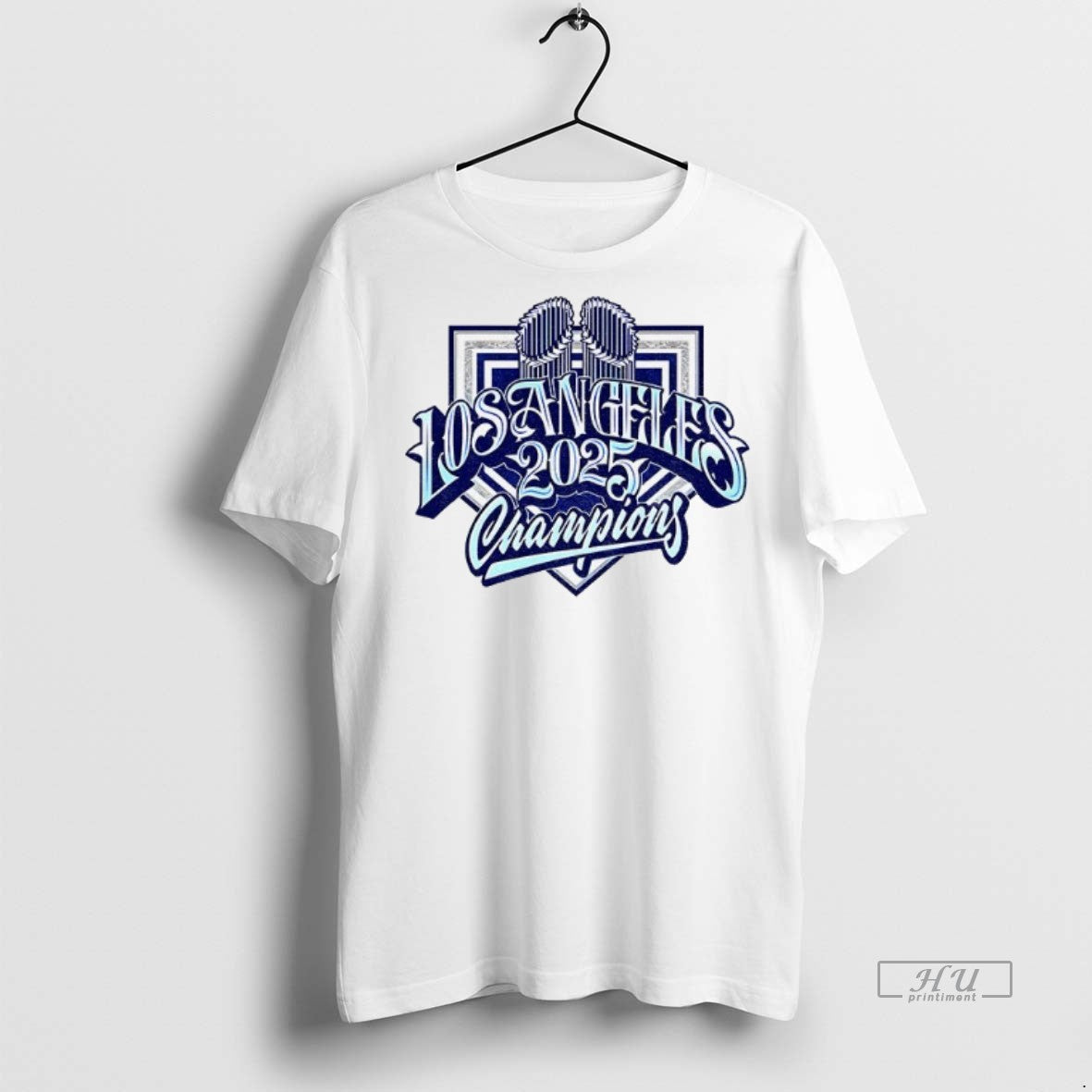Officials Back 2 Back Los Angeles Dodgers 2025 World Series Champions Mlb Trophy Premium Tee