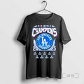 Officials Back 2 Back World Champions 2024 2025 Los Angeles Dodgers Ornaments