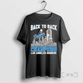 Officials Back To Back Champions Los Angeles Dodgers Skyline Graphic Premium T Shirt Sweater