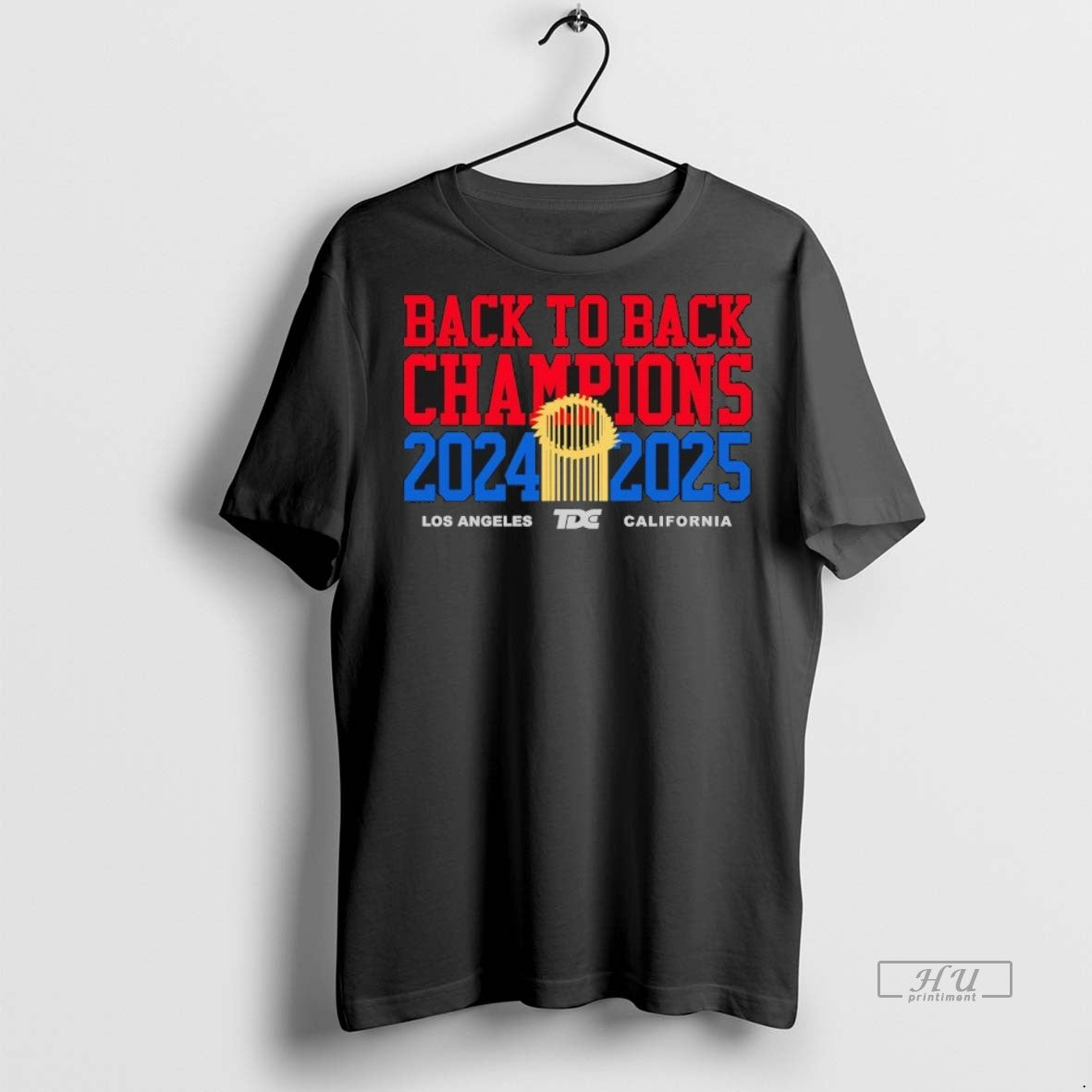 Officials Back To Back Los Angeles Dodgers 2024 2025 Mlb World Series Champions Premium Tee