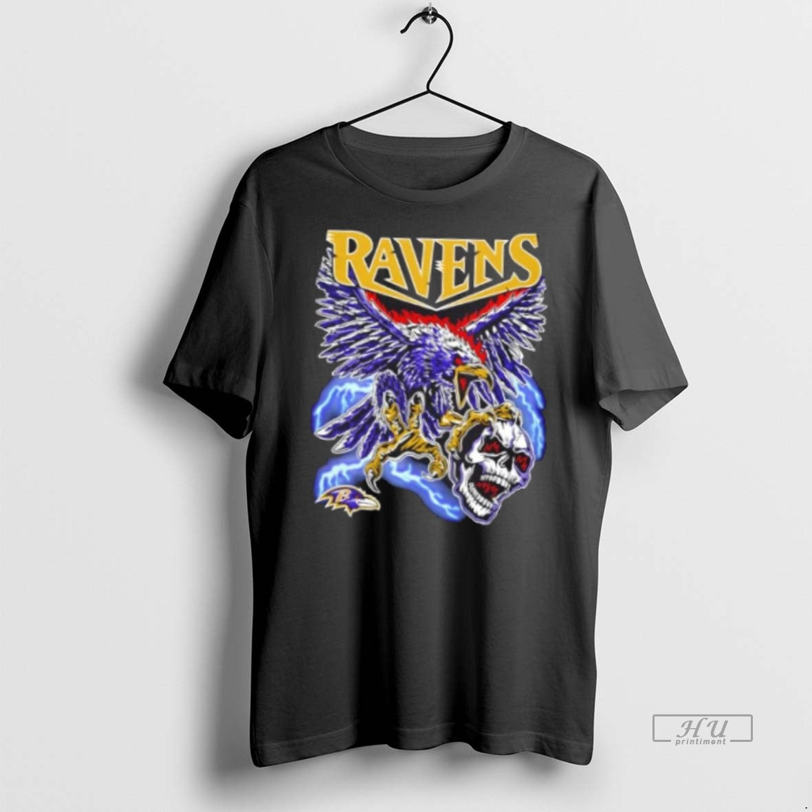 Officials Baltimore Ravens Claw Football Fire Graphic Tee Shirt Sweater