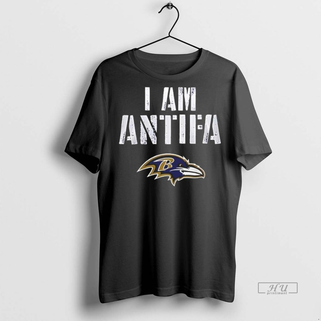 Officials Baltimore Ravens Football I Am Antifa Tee Shirt Sweater