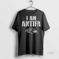Officials Baltimore Ravens Football I Am Antifa Tee Shirt Sweater