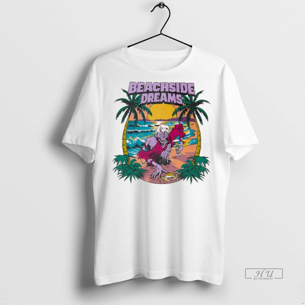 Officials Beachside Dreams Zombie Ocean Graphic Tee Shirt Sweater