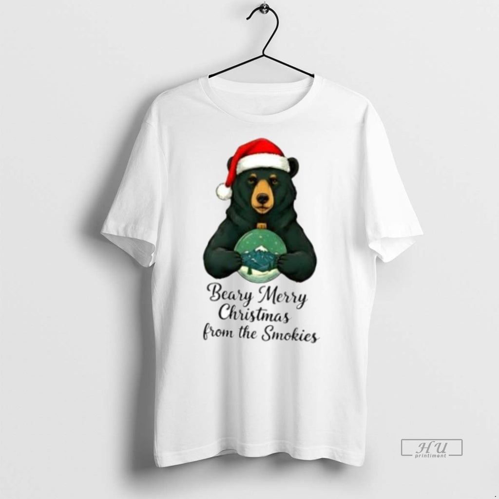 Officials Beary Merry Christmas From The Smokies 2025 Premium Tee Shirt Sweater