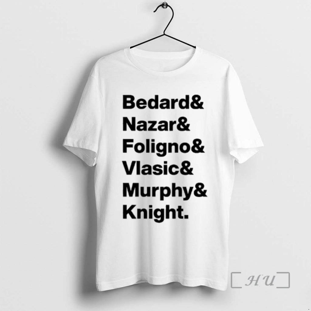 Officials Bedard Nazar Foligno Vlasic Murphy Knight Tee Shirt Sweater