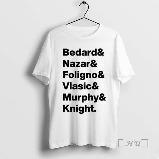 Officials Bedard Nazar Foligno Vlasic Murphy Knight Tee Shirt Sweater