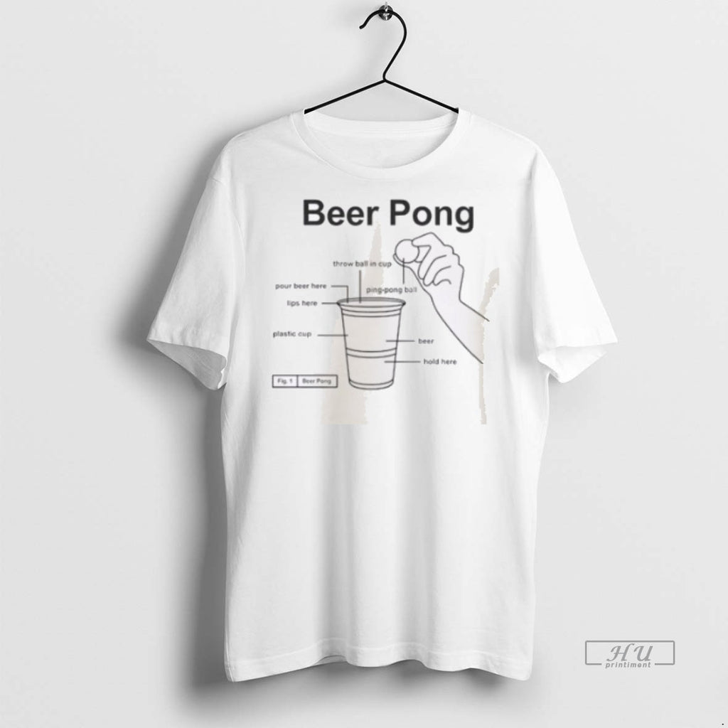 Officials Beer Pong Throw Ball In Cup Graphic Tee Shirt Sweater