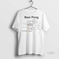 Officials Beer Pong Throw Ball In Cup Graphic Tee Shirt Sweater