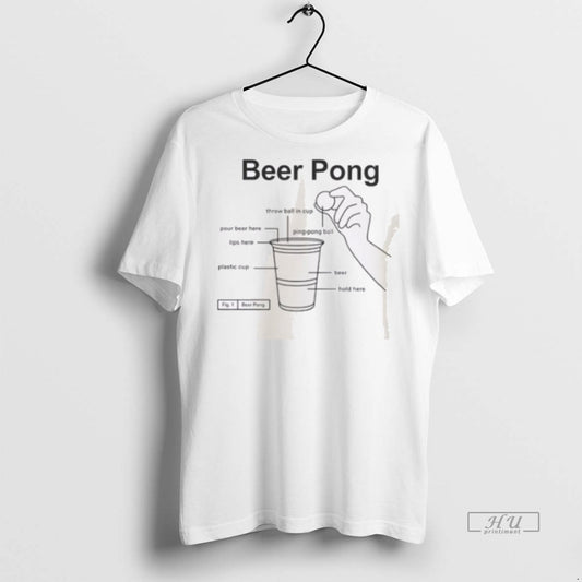 Officials Beer Pong Throw Ball In Cup Graphic Tee Shirt Sweater