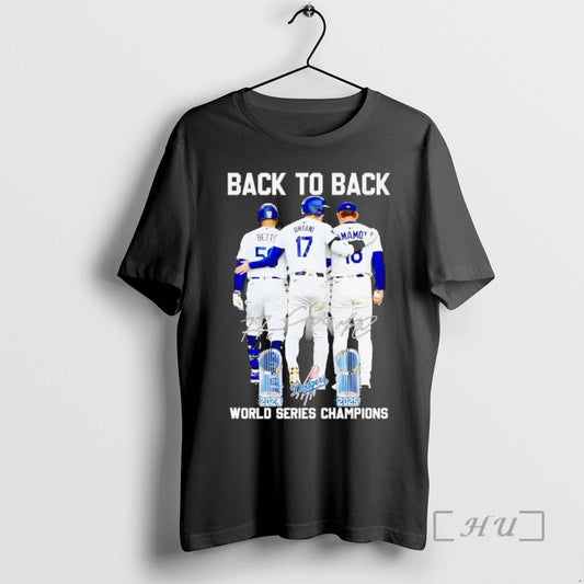 Officials Betts Ohtani Yamamoto Back To Back 2025 World Series Champions Premium T Shirt Sweater