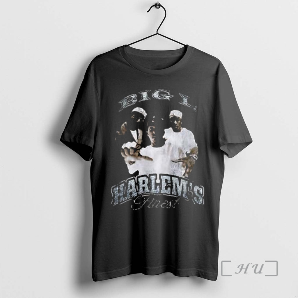 Officials Big L Harlems Finest Graphic Retro T Shirt Sweater