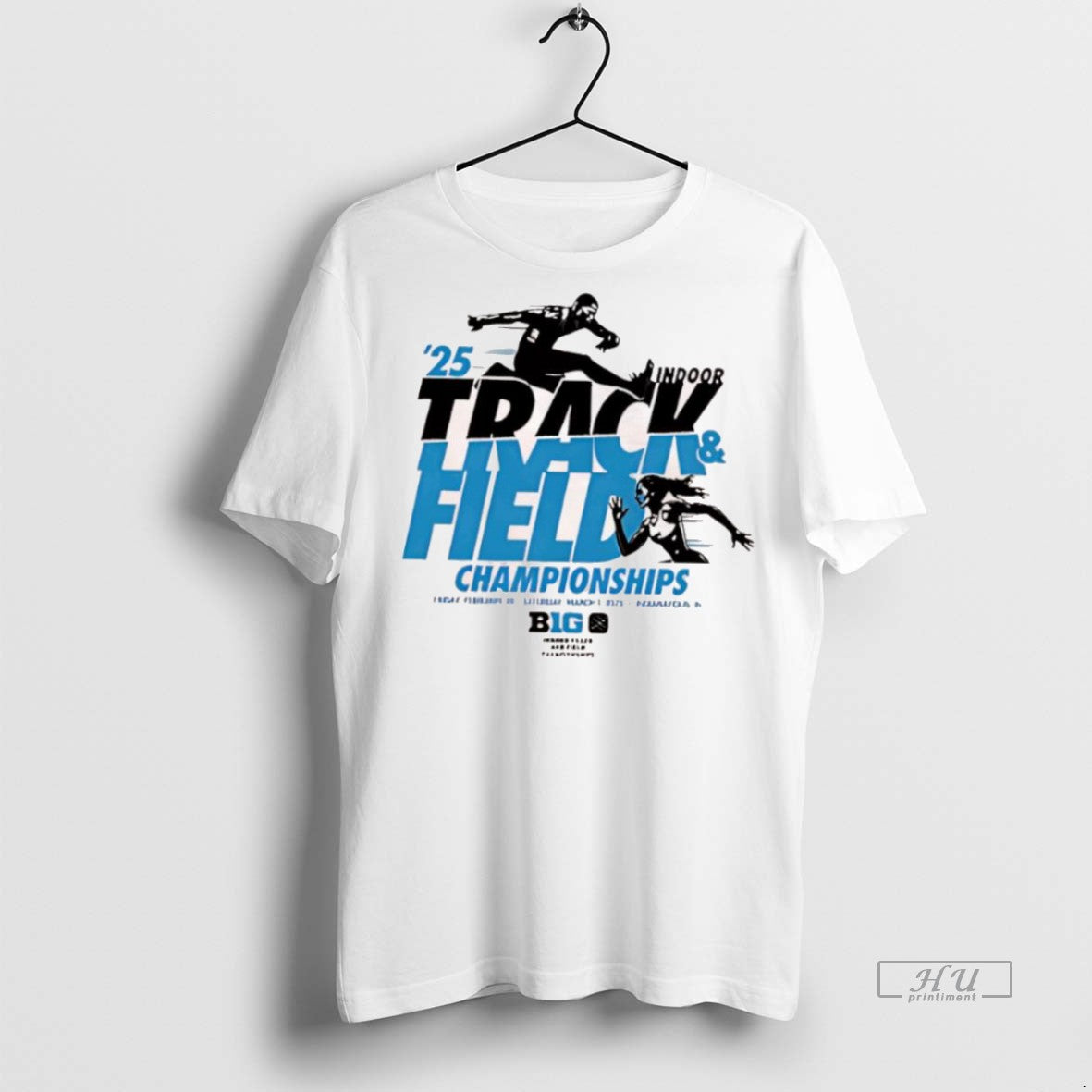 Officials Big Ten 2025 Indoor Track And Field Championships Logo Tee Shirt Sweater