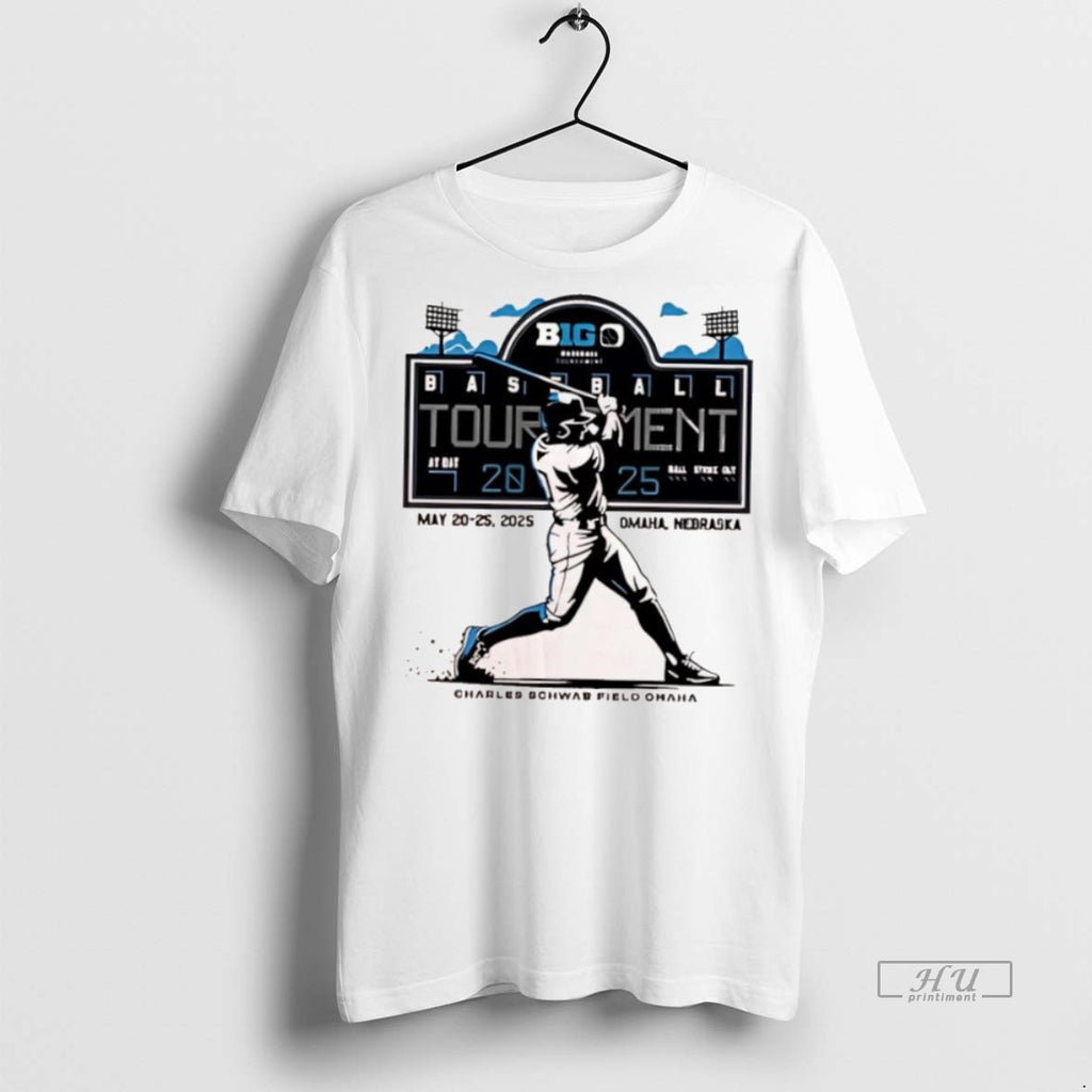 Officials Big Ten Baseball Tournament May 20th 25th 2025 Charles Schwab Field Omaha Nebraska Tee