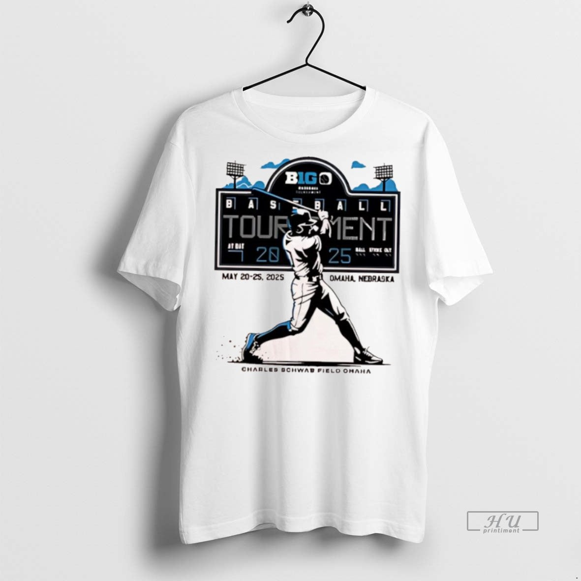 Officials Big Ten Baseball Tournament May 20th 25th 2025 Charles Schwab Field Omaha Nebraska Tee