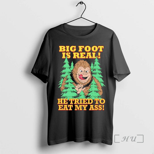 Officials Big Foot Is Real He Tried To Eat My Ass Premium T Shirts Sweater