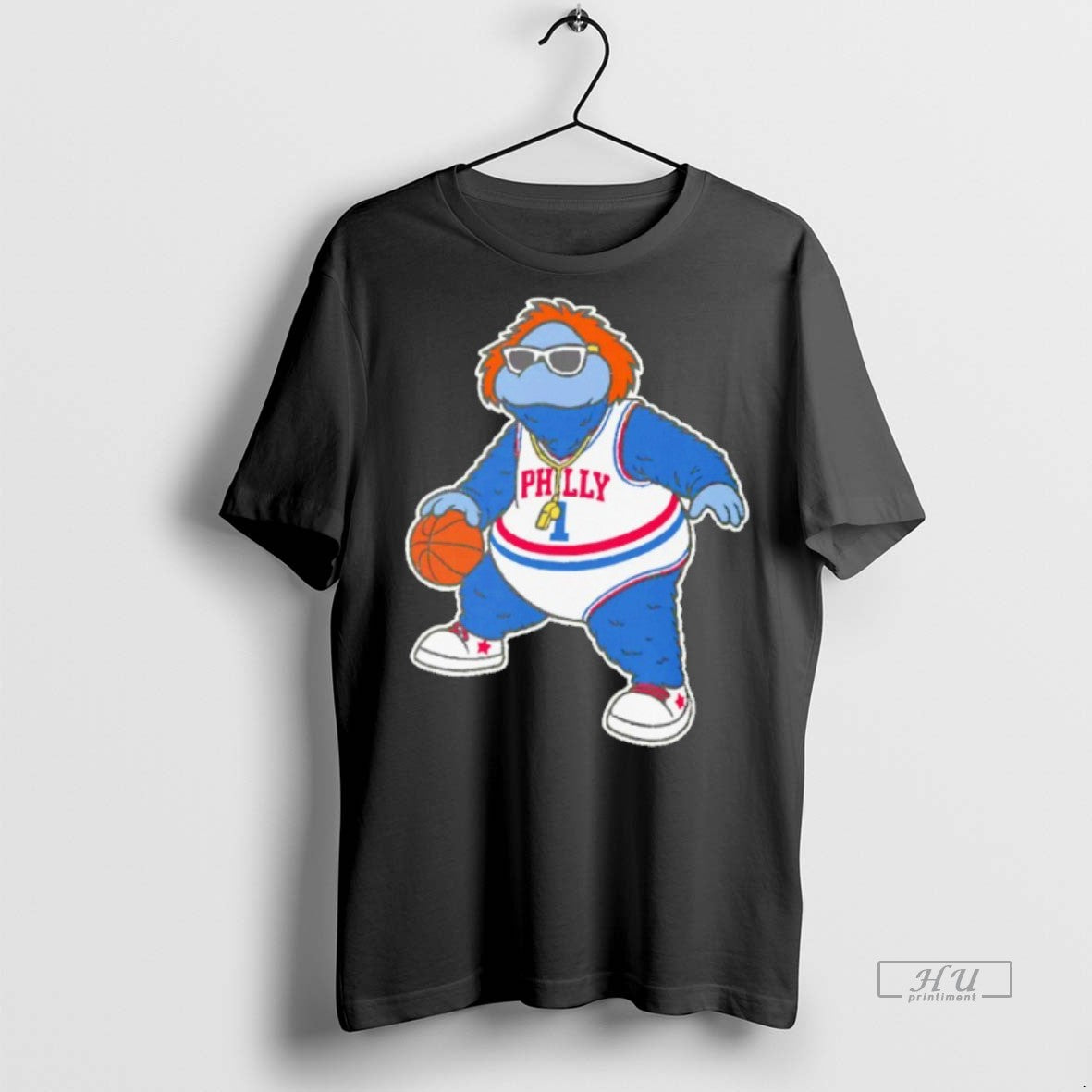 Officials Big Shot Philadelphia 76ers Basketball Mascot Premium Tee Shirt Sweater