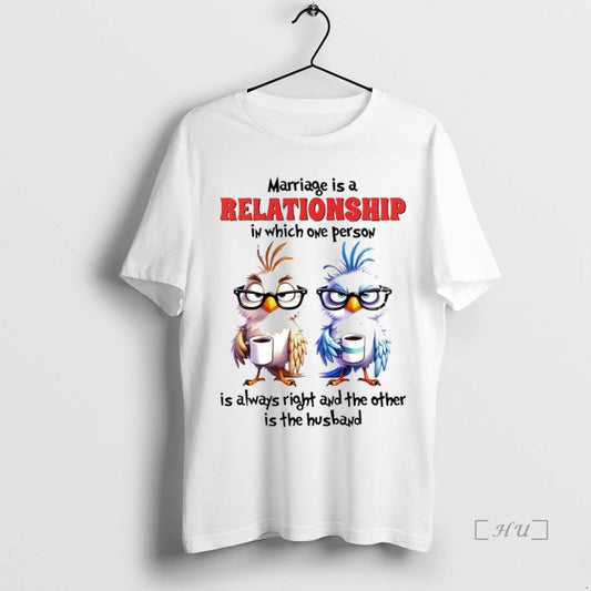 Officials Bird Marriage Is A Relationship In Which One Person Premium T Shirt Sweater