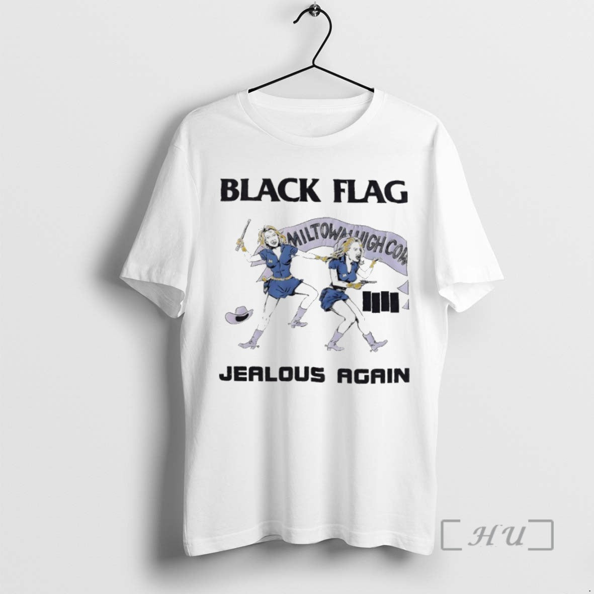 Officials Black Flag Jealous Again Miltown Highcow T Shirt Sweater