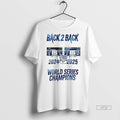 Officials Bleeds Blue Los Angeles Dodgers Back 2 Back World Series Champions 2024 2025 Graphic