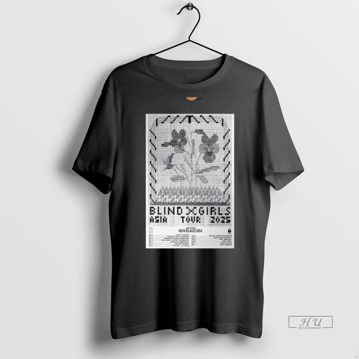 Officials Blind Girls Asia Tour 2025 Circle Black Premium Tee Shirt Sweater
