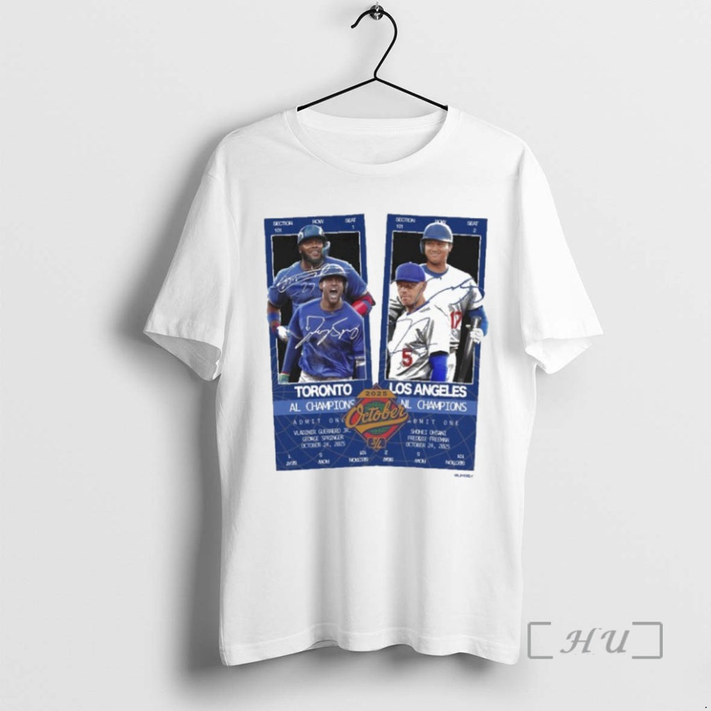 Officials Blue Jays Al Champs Vs Dodgers Nl Champs 2025 World Series Matchup