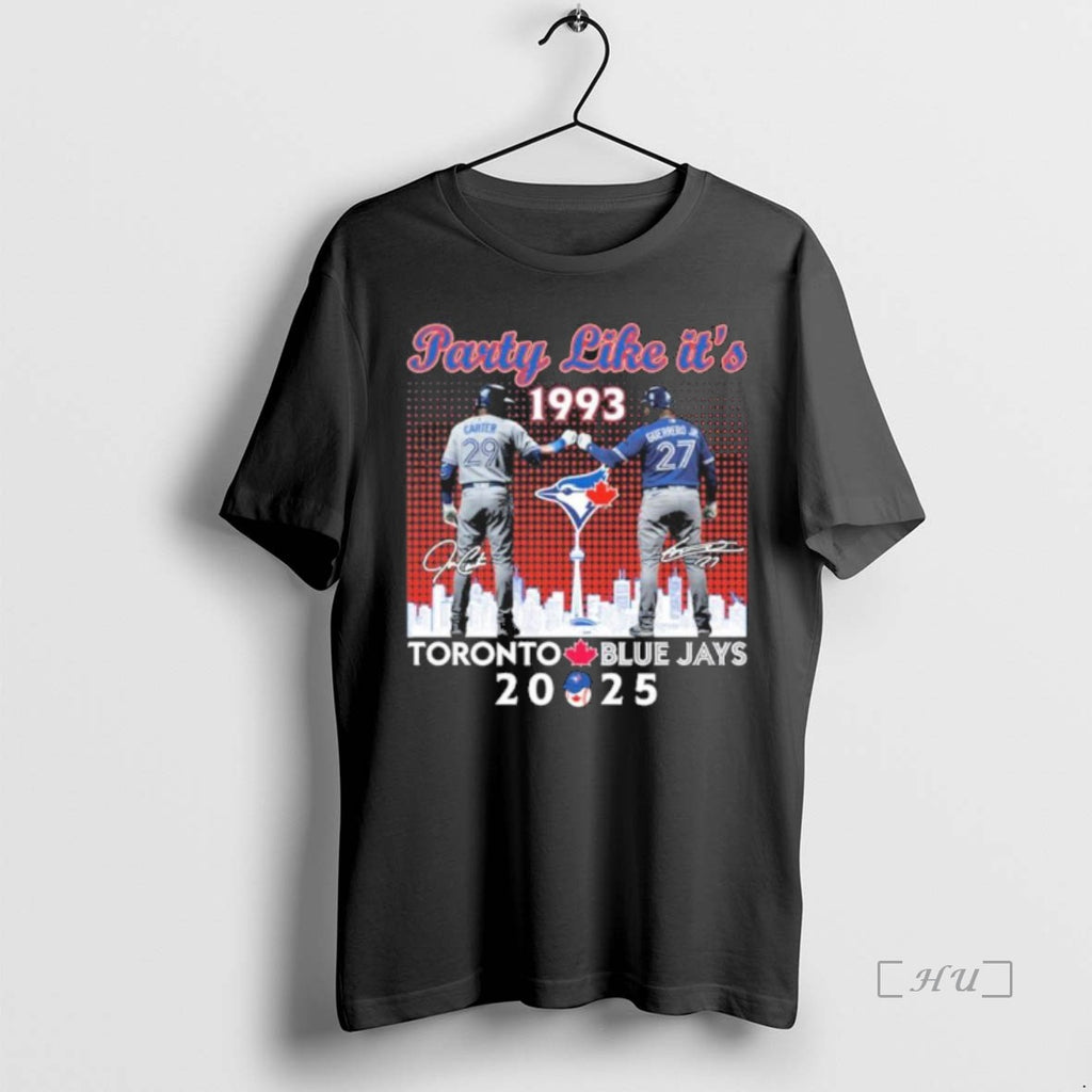 Officials Blue Jays Carter Party Like Its 1993 Guerrero 2025 T Shirt Sweater