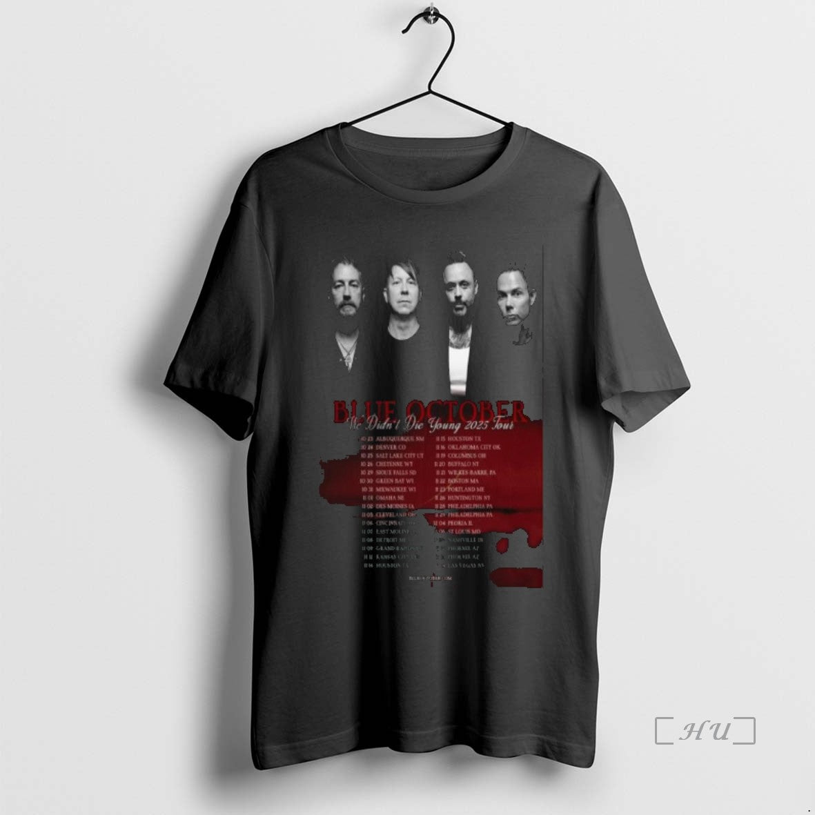 Officials Blue October We Didnt Die Young 2025 Tour Long Sleve Premium T Shirts Sweater