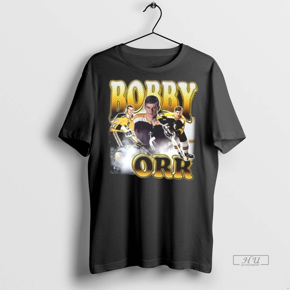 Officials Bobby Orr Boston Bruins Player Graphic Premium Tee Shirt Sweater