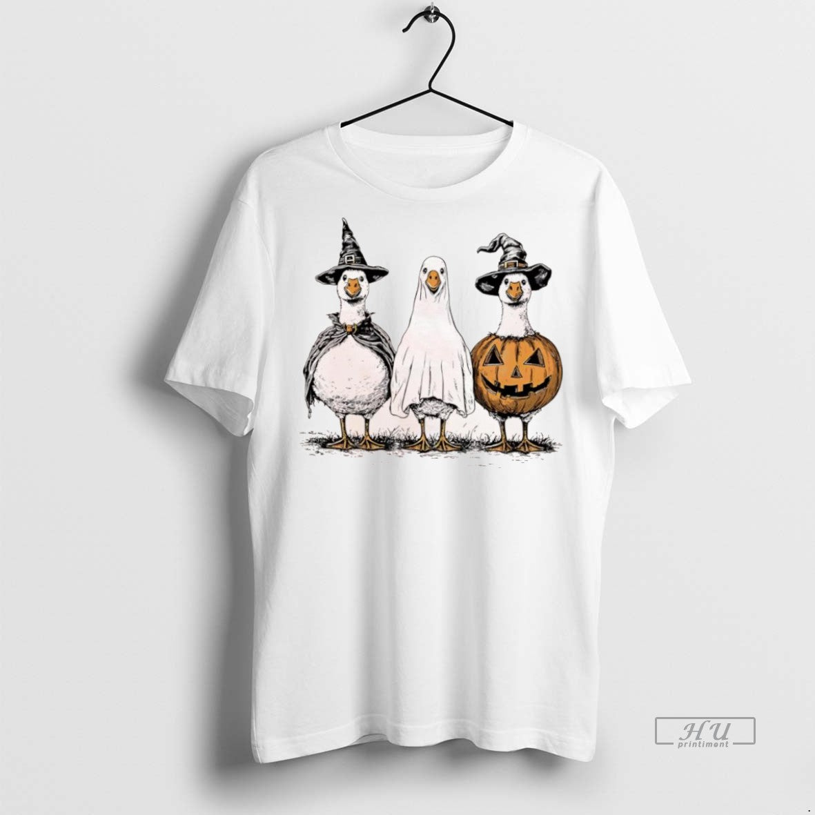 Officials Boo Ghost Goose Retro Halloween Logo Tee Shirt Sweater
