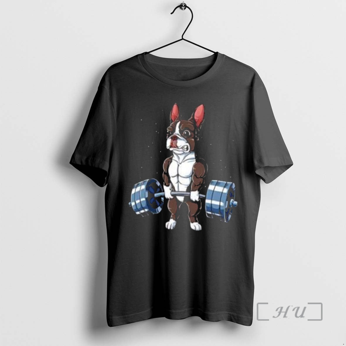 Officials Boston Terrier Weightlifting Vintage Gym T Shirt Sweater