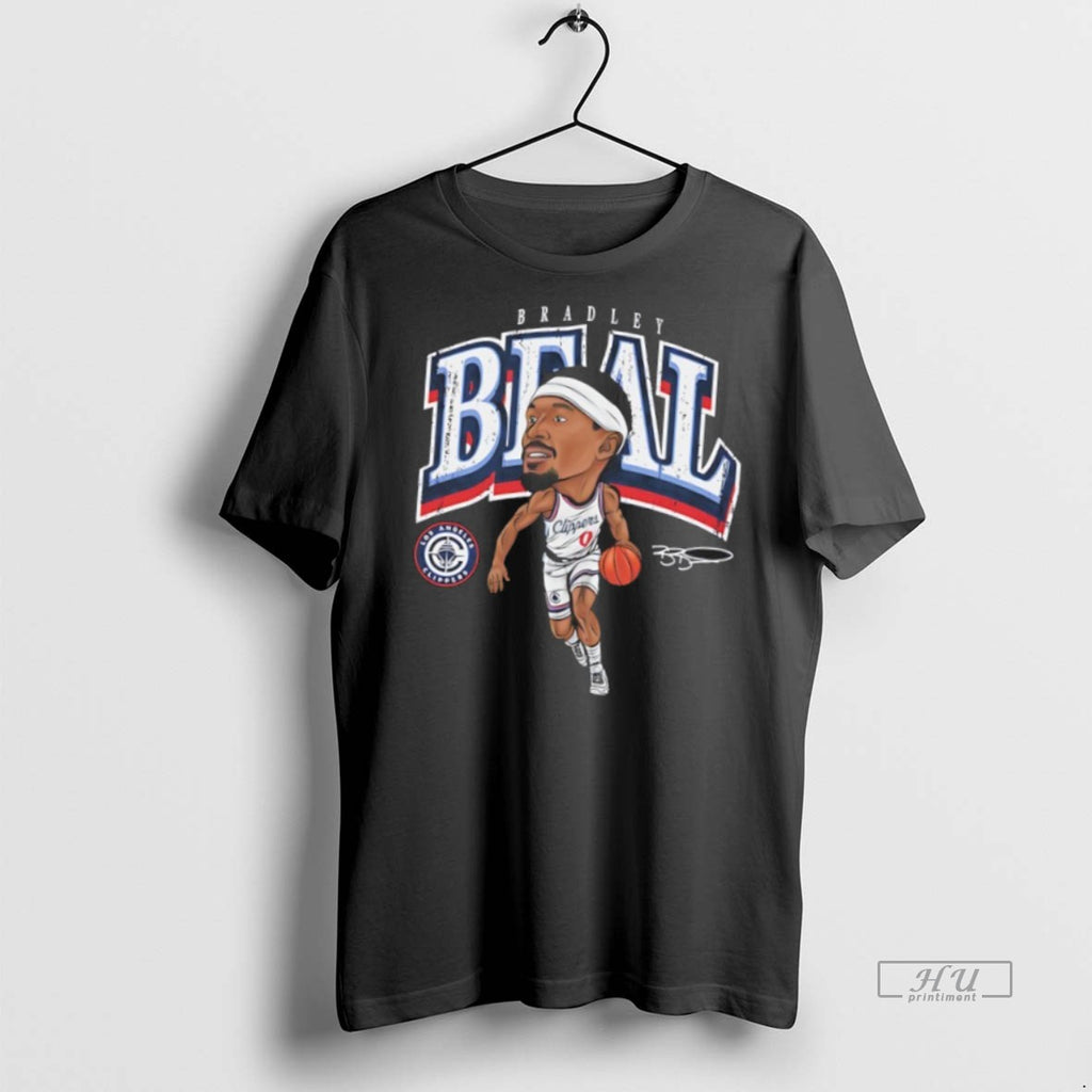 Officials Bradley Beal Los Angeles Clippers Signature Cartoon Tee Shirt Sweater