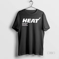 Officials Breast Cancer Awareness Miami Heat Pink 2 Sided Graphic Tee Shirt Sweater