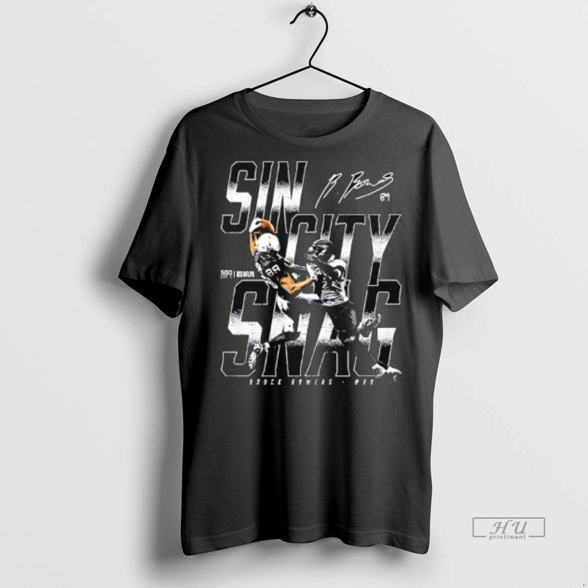 Officials Brock Bowers Las Vegas Sin City Snag Signature Premium Tee Shirt Sweater