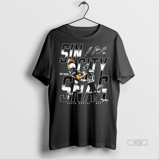 Officials Brock Bowers Las Vegas Sin City Snag Signature Premium Tee Shirt Sweater