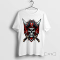 Officials Buccaneers Football Print Waffle Tee Shirt Sweater