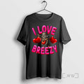 Officials C Brown Breezy Bowl Xx I Live Breezy Cupid Caricature Double Sided Graphic