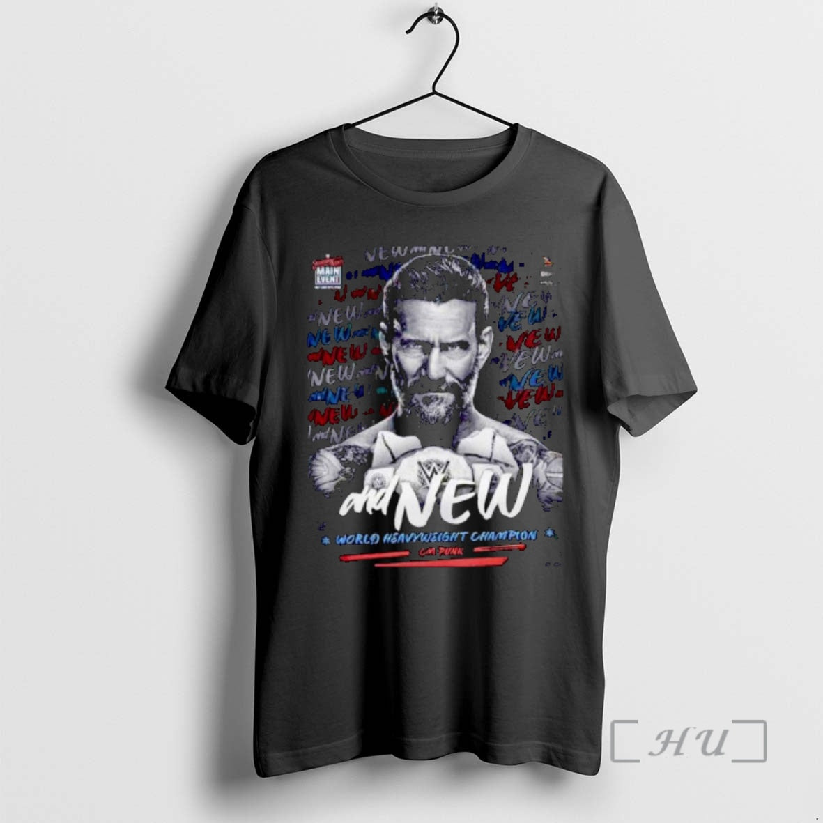 Officials Cm Punk And New World Heavyweight Champion Ornaments Premium T Shirt Sweater
