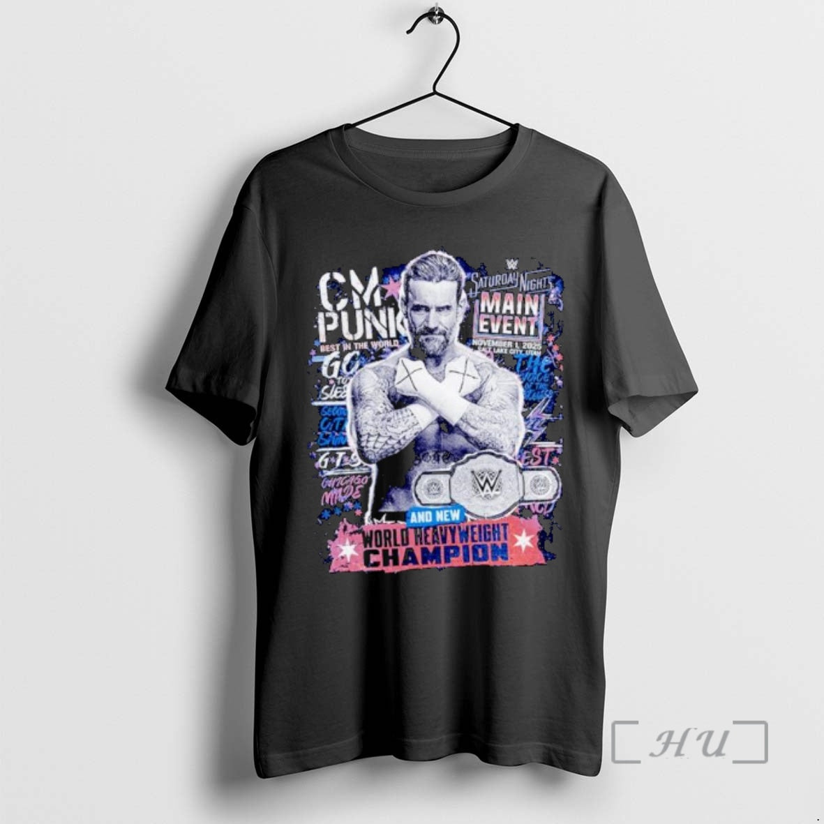 Officials Cm Punk Is The New World Heavyweight Champion Ornaments Premium T Shirt Sweater