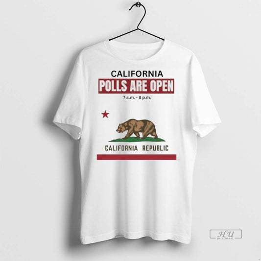 Officials California Polls Are Open California Republic Premium Tee Shirt Sweater