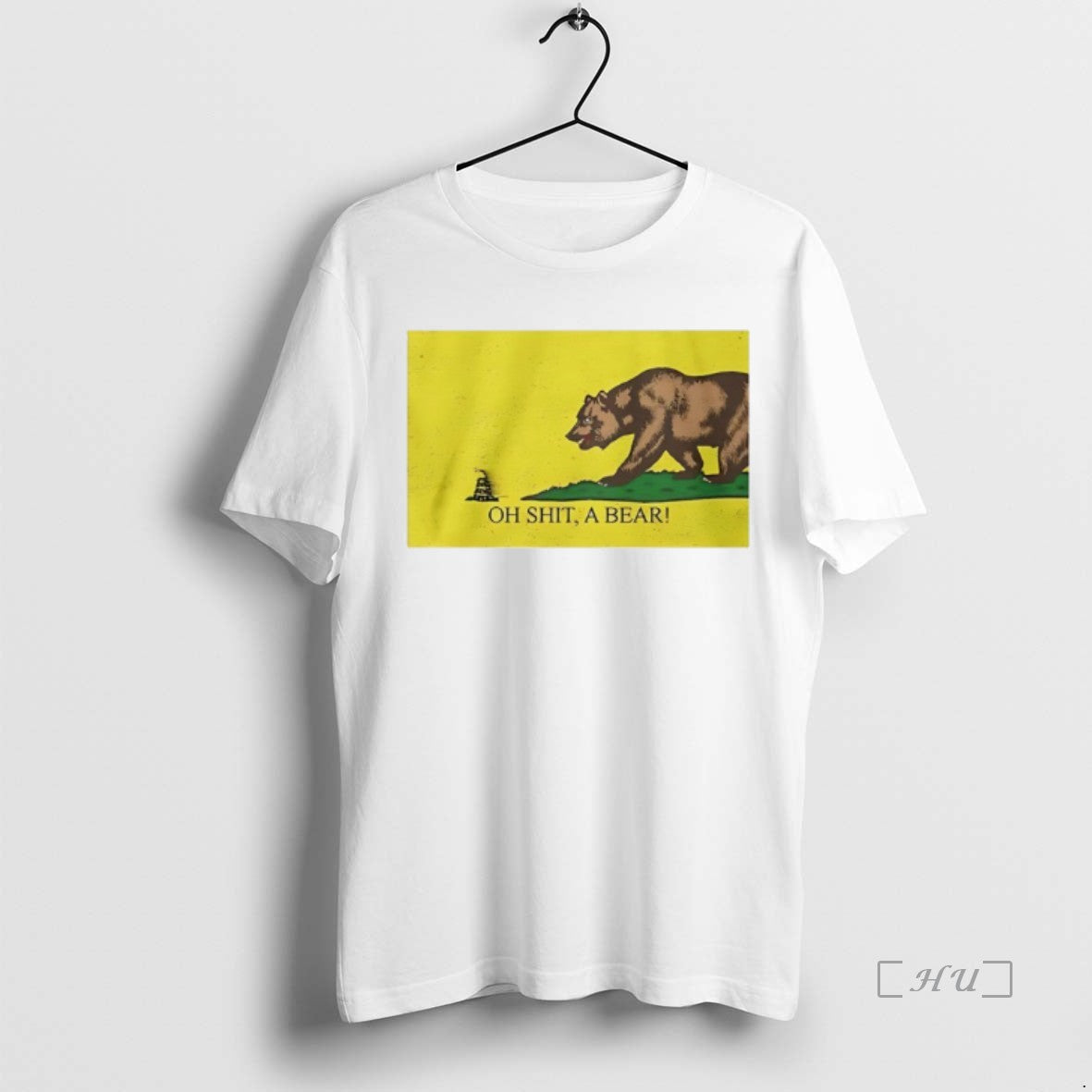 Officials California State Vs Gadsden Flag Oh Shit A Bear Premium T Shirt Sweater