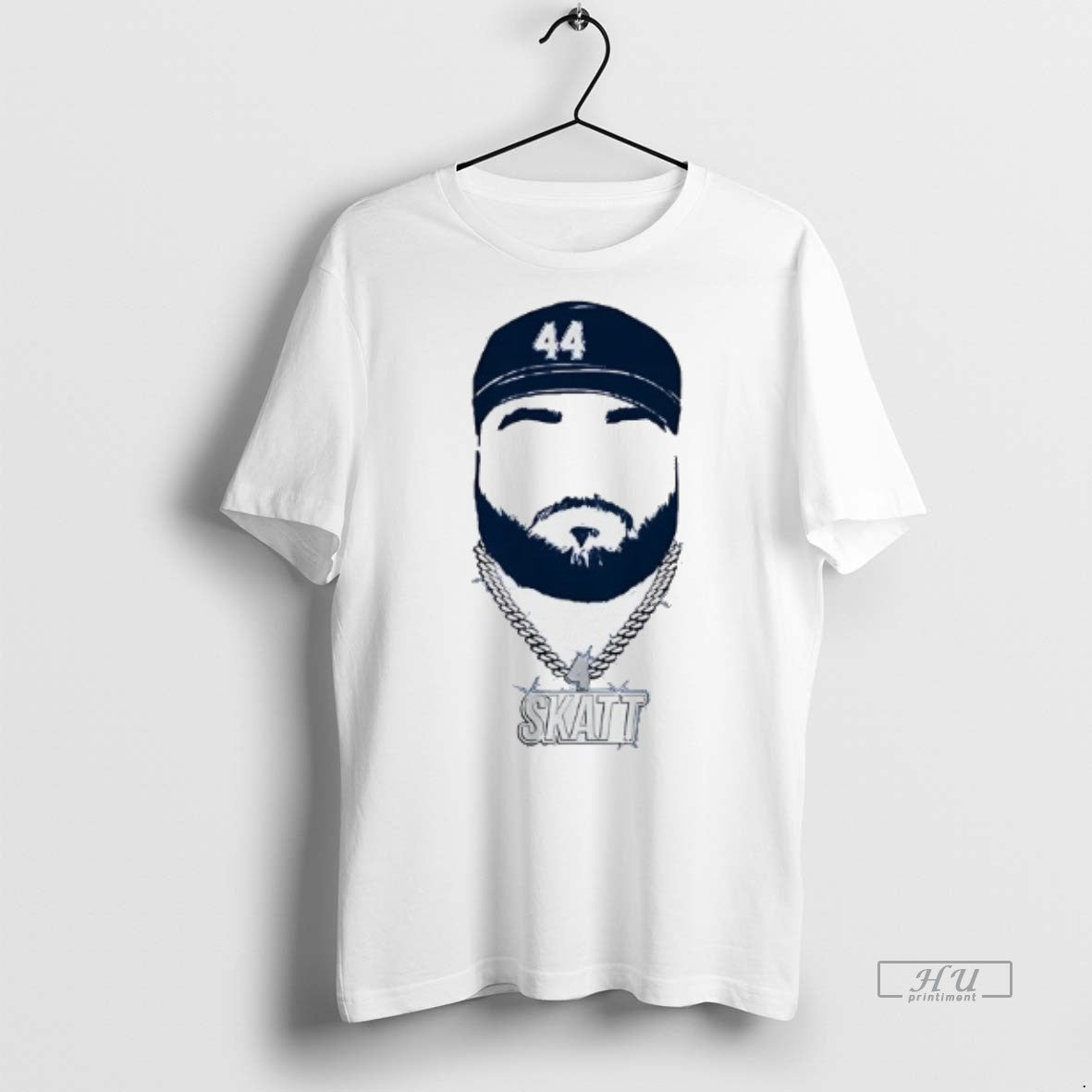 Officials Cam Skattebo Silhouette Face New York Giants Tee Shirt Sweater