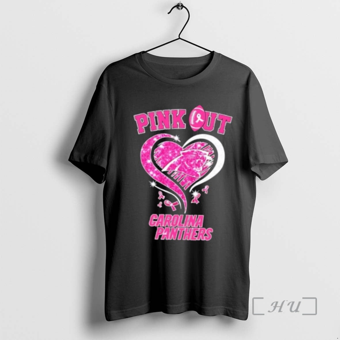 Officials Carolina Panthers Football X Pink Out Hearts