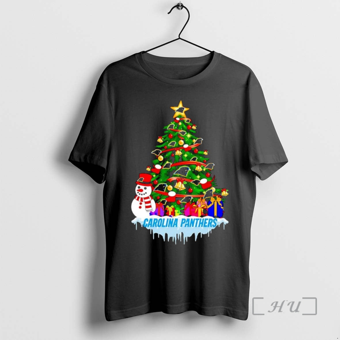 Officials Carolina Panthers Merry Christmas Tree