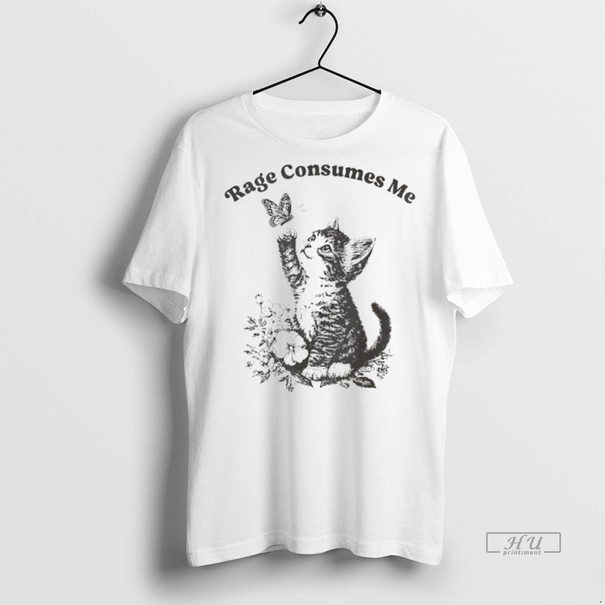 Officials Cat Butterfly Rage Consumes Me Tee Shirt Sweater