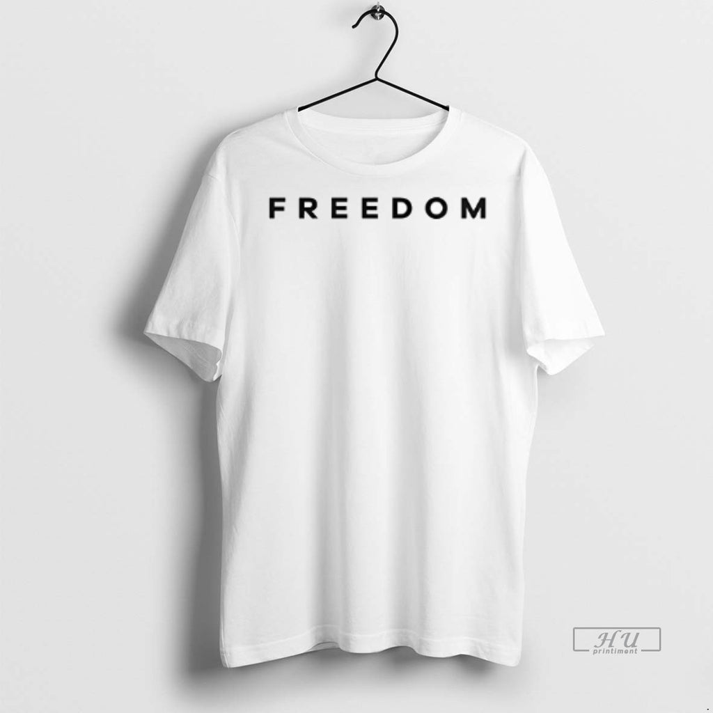 Officials Charlie Kirk Freedom Live Free Text Double Sided Graphic Tee Shirt Sweater