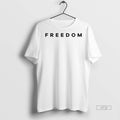 Officials Charlie Kirk Freedom Live Free Text Double Sided Graphic Tee Shirt Sweater