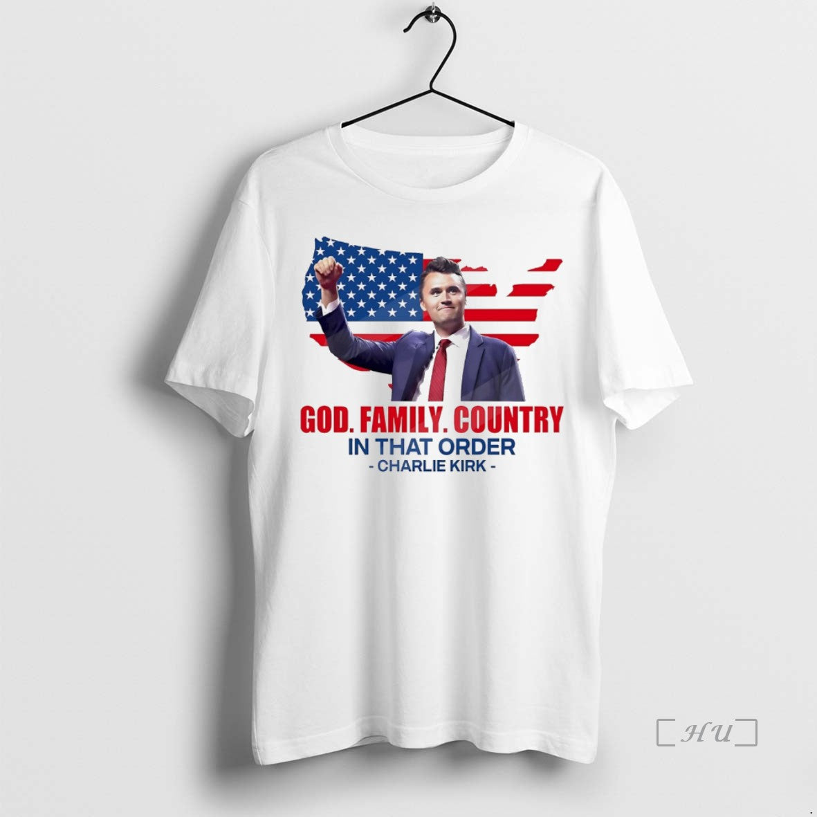 Officials Charlie Kirk God Family Country In That Order White T Shirt Sweater